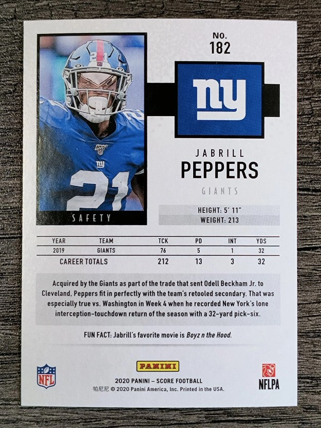 2020 Score #182 Jabrill Peppers