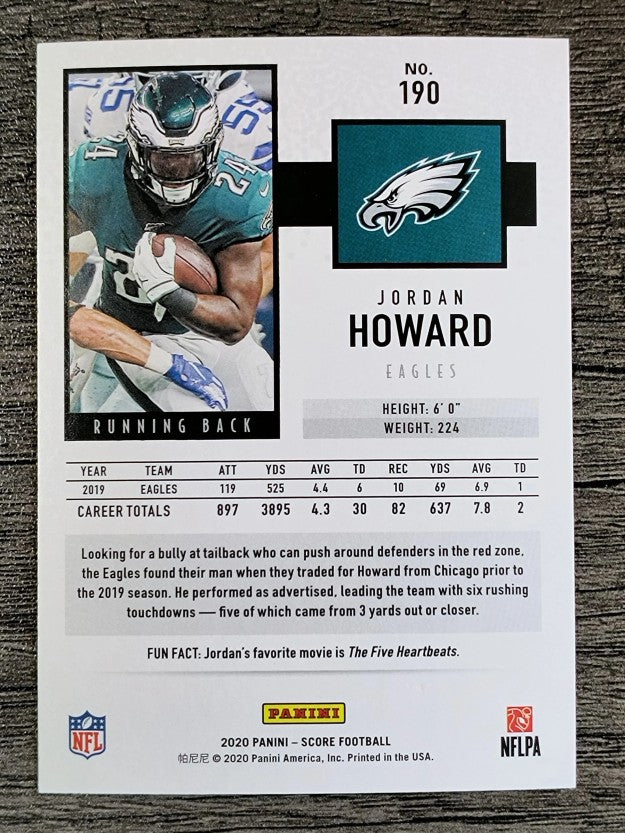 2020 Score #190 Jordan Howard