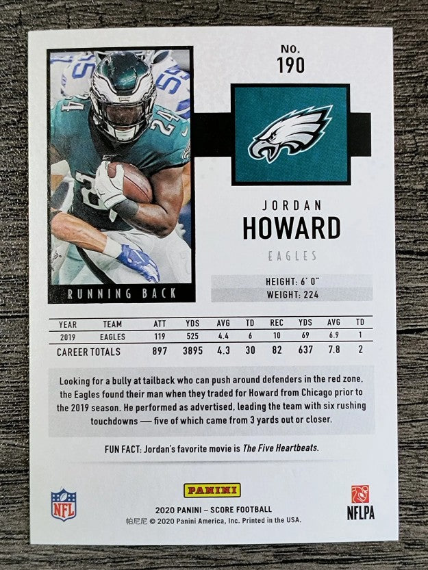 2020 Score #190 Jordan Howard