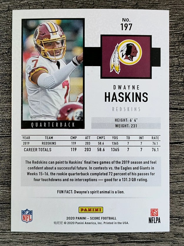 2020 Score #197 Dwayne Haskins