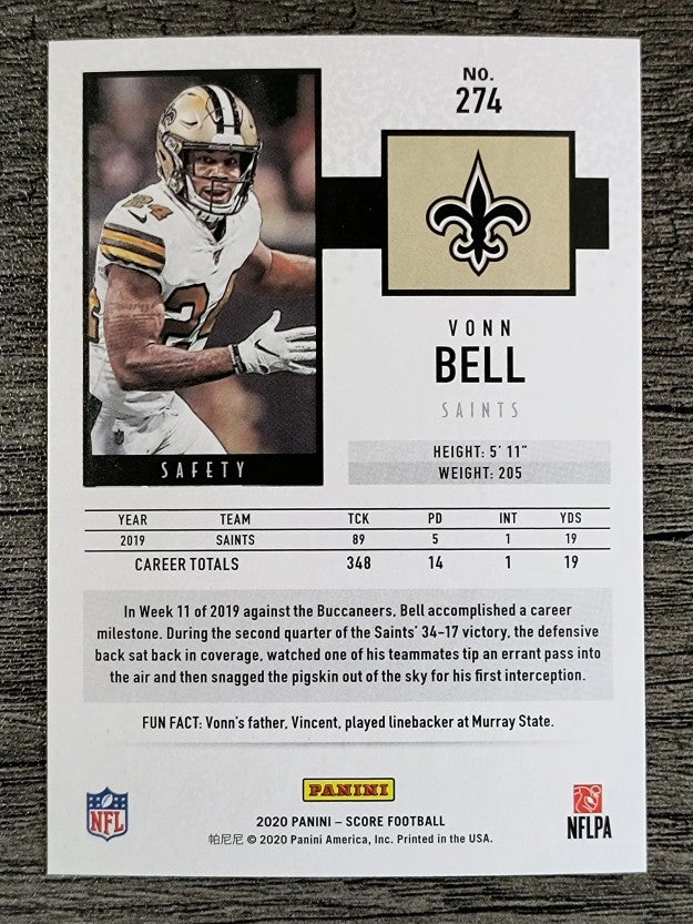 2020 Score #274 Vonn Bell