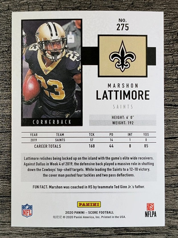 2020 Score #275 Marshon Lattimore