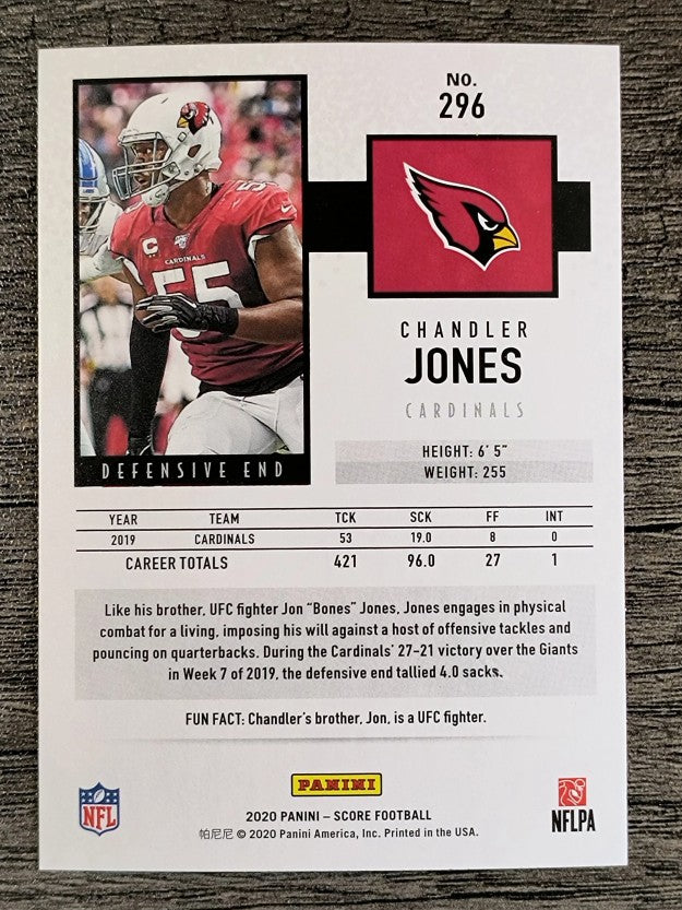 2020 Score #296 Chandler Jones