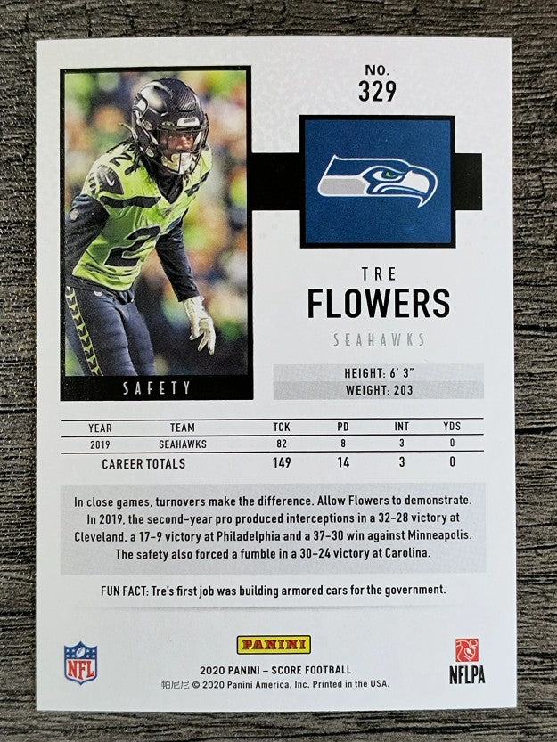 2020 Score #329 Tre Flowers