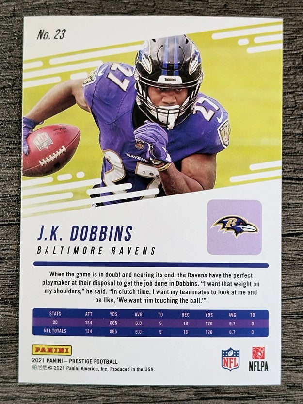 2021 Prestige #23 J.K. Dobbins