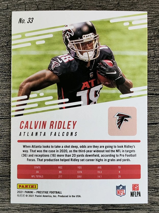 2021 Prestige #33 Calvin Ridley