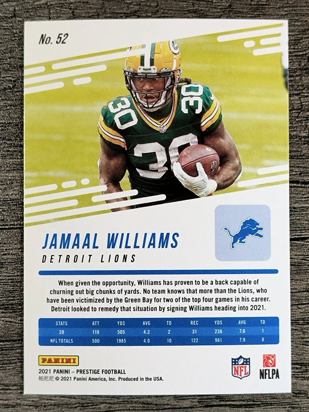 2021 Prestige #52 Jamaal Williams
