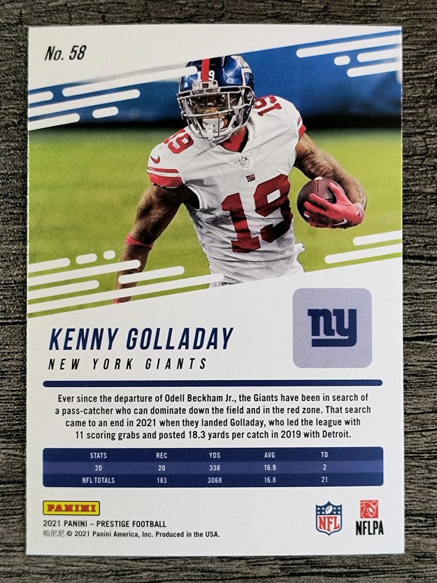 2021 Prestige #58 Kenny Golladay