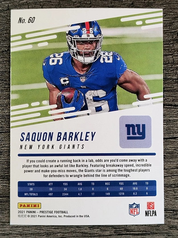 2021 Prestige #60 Saquon Barkley