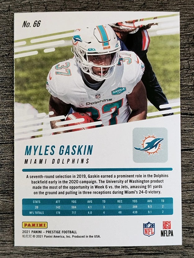 2021 Prestige #66 Myles Gaskin