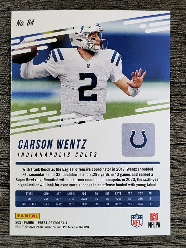2021 Prestige #84 Carson Wentz