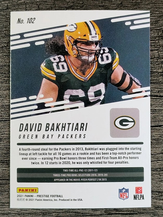 2021 Prestige #102 David Bakhtiari