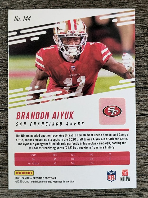 2021 Prestige #144 Brandon Aiyuk