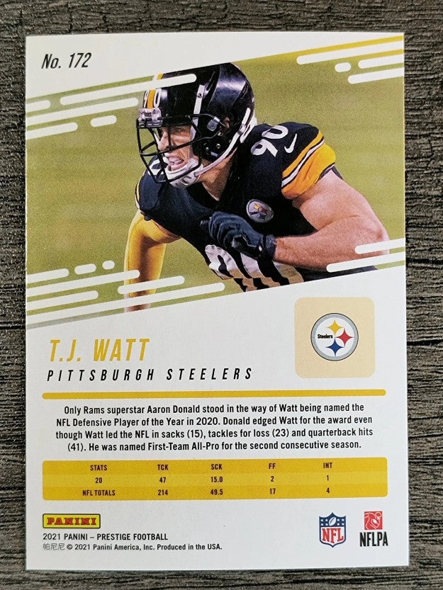 2021 Prestige #172 T.J. Watt