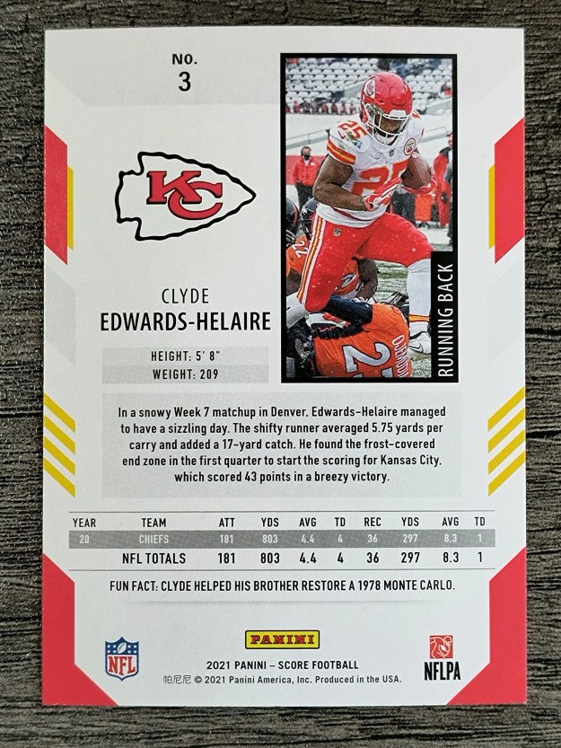 2021 Score #3 Clyde Edwards-Helaire