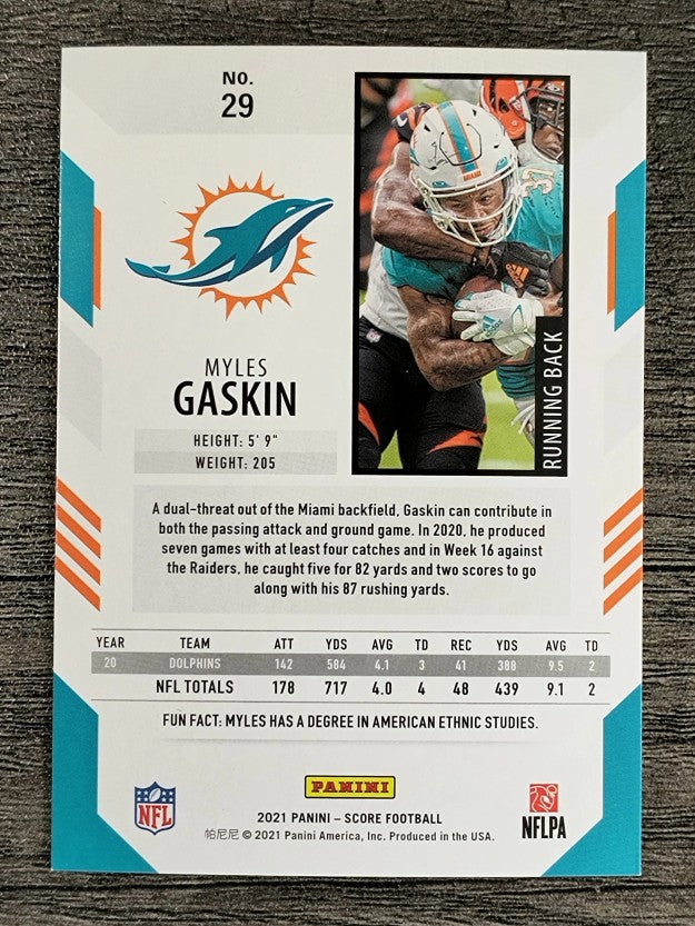 2021 Score #29 Myles Gaskin