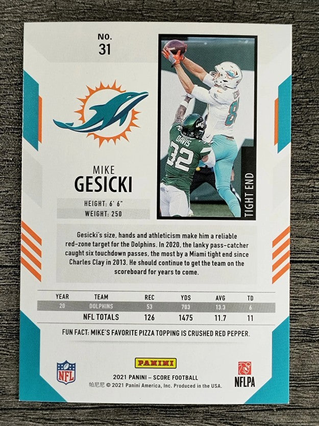 2021 Score #31 Mike Gesicki