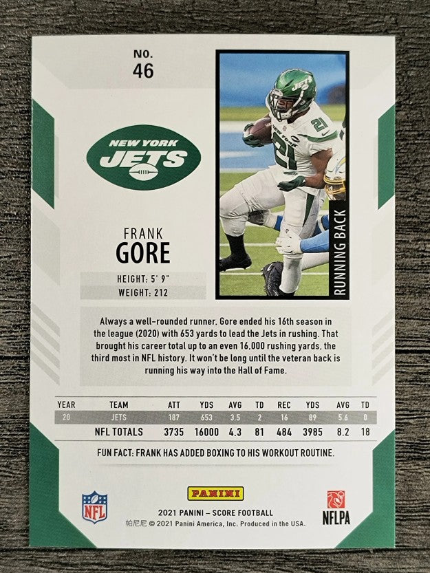 2021 Score #46 Frank Gore