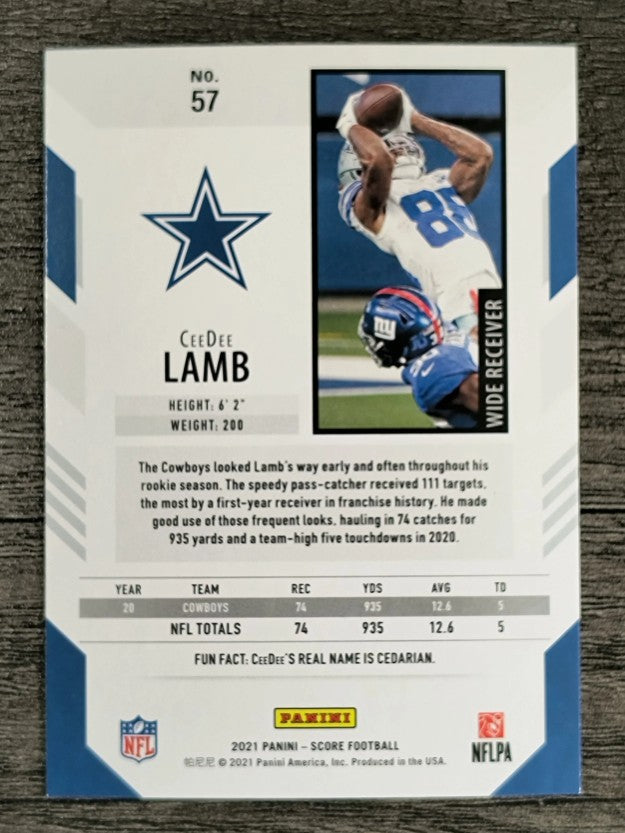 2021 Score #57 CeeDee Lamb