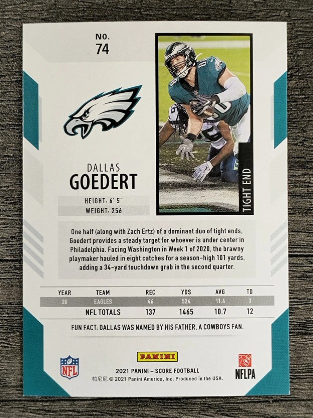 2021 Score #74 Dallas Goedert