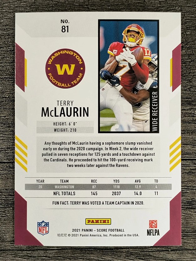 2021 Score #81 Terry McLaurin