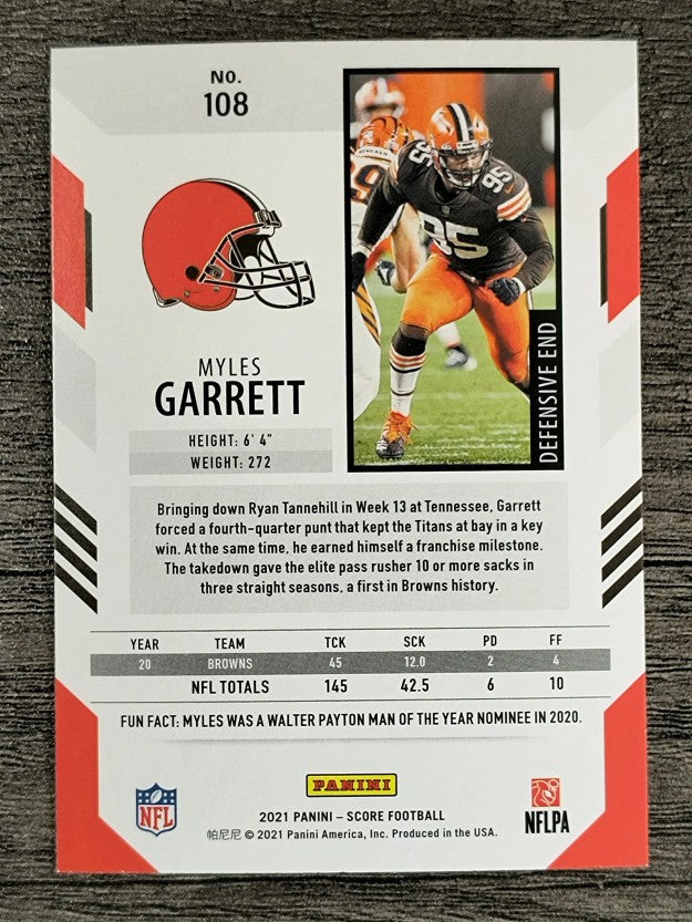 2021 Score #108 Myles Garrett