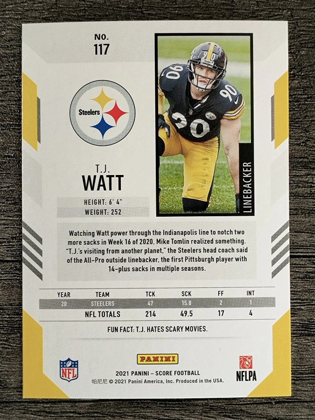 2021 Score #117 T.J. Watt
