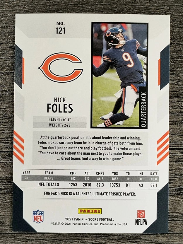 2021 Score #121 Nick Foles