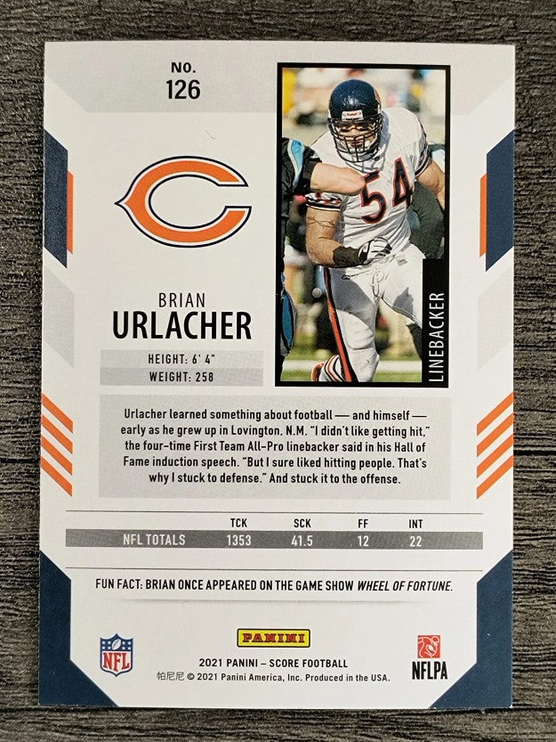 2021 Score #126 Brian Urlacher