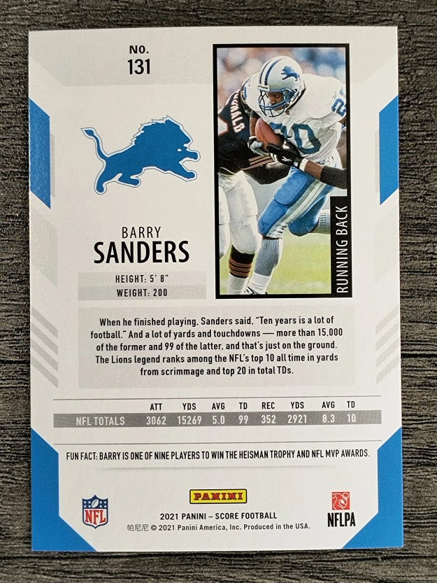 2021 Score #131 Barry Sanders