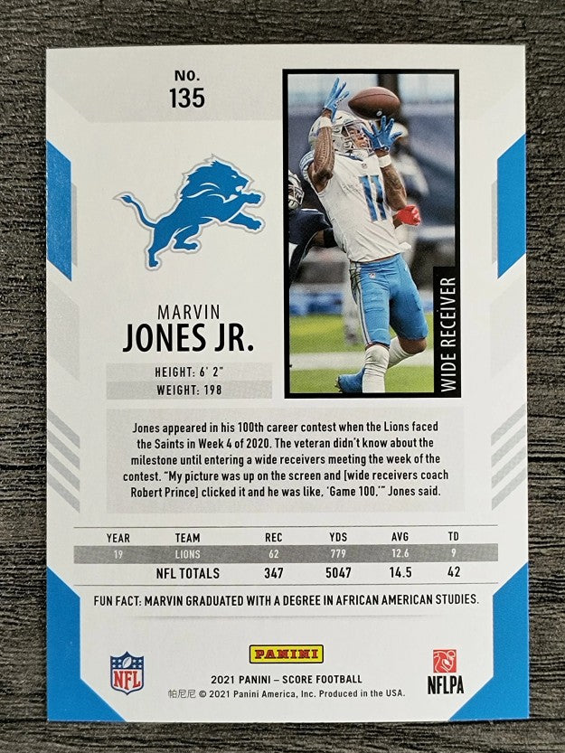 2021 Score #135 Marvin Jones Jr.