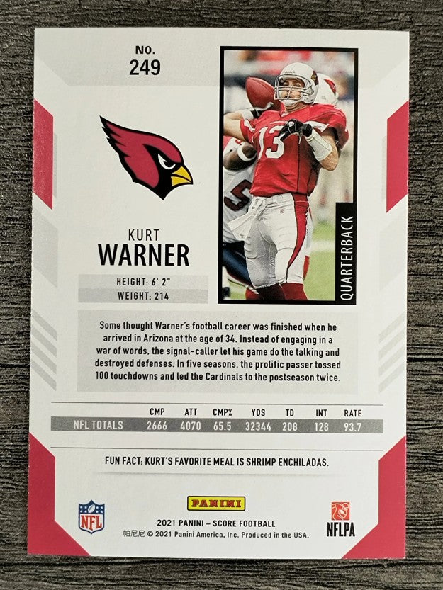 2021 Score #249 Kurt Warner