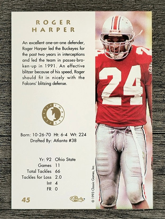 1993-94 Images Four Sport #45 Roger Harper