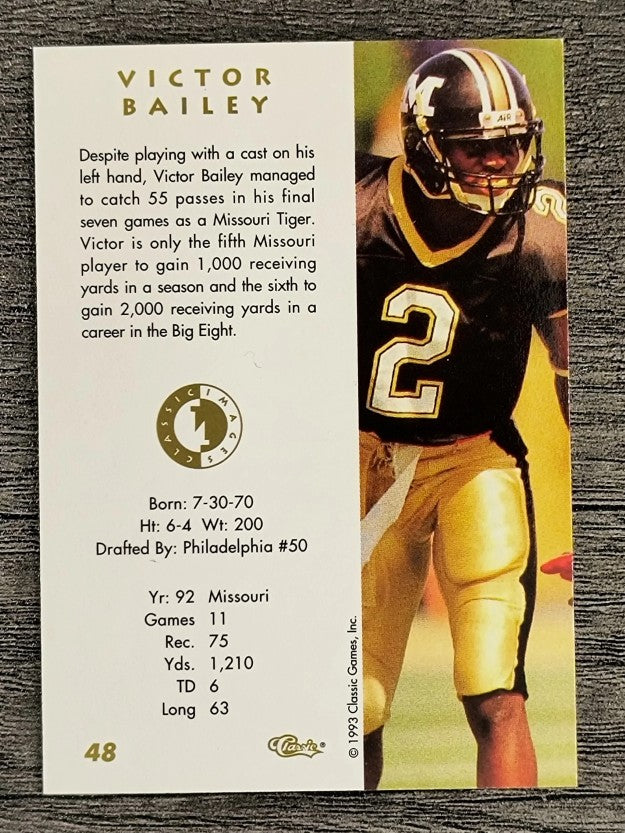 1993-94 Images Four Sport #48 Victor Bailey