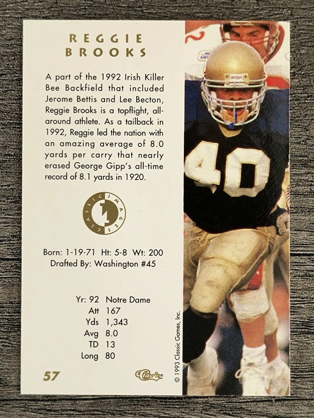 1993-94 Images Four Sport #57 Reggie Brooks