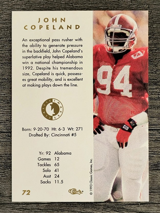 1993-94 Images Four Sport #72 John Copeland