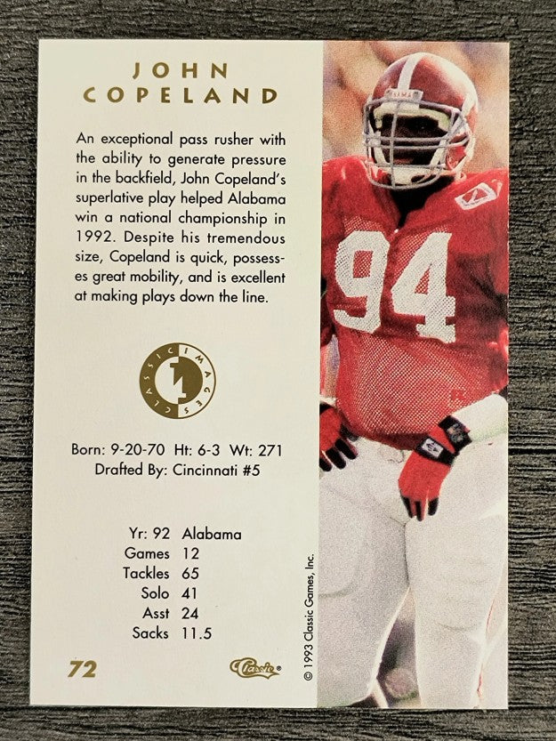 1993-94 Images Four Sport #72 John Copeland