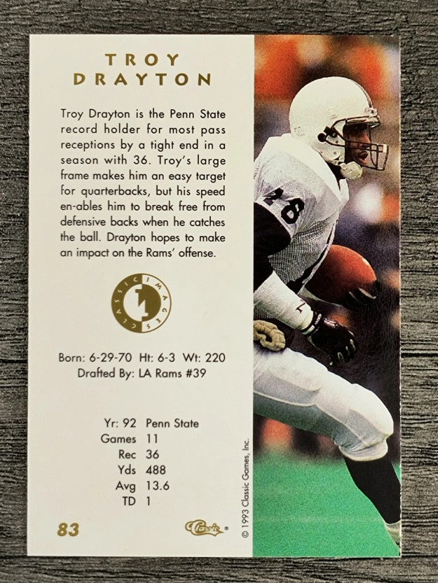 1993-94 Images Four Sport #83 Troy Drayton