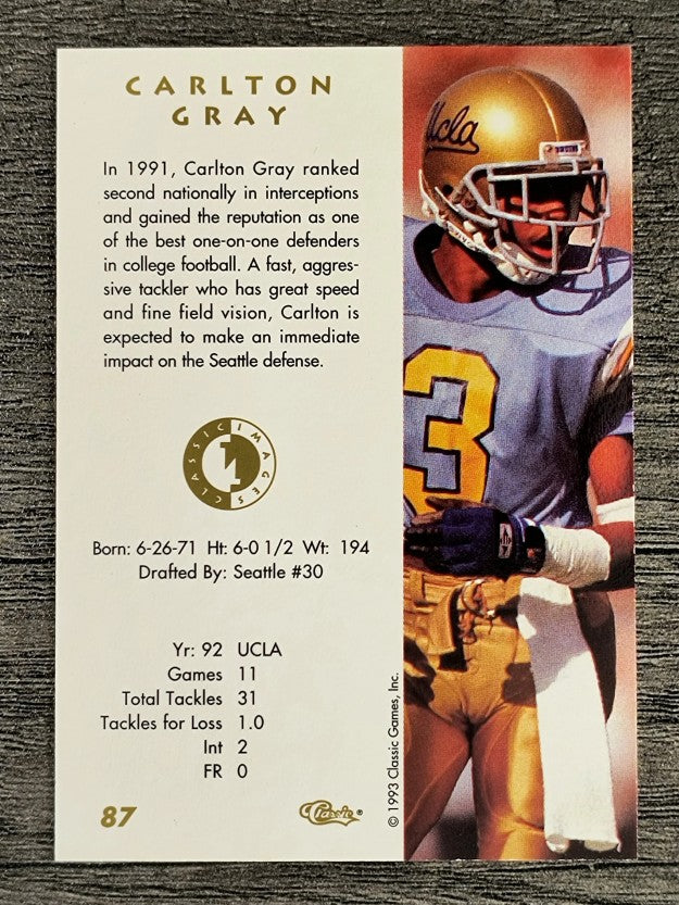1993-94 Images Four Sport #87 Carlton Gray