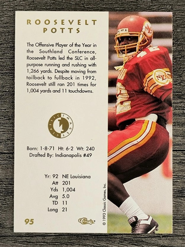 1993-94 Images Four Sport #95 Roosevelt Potts