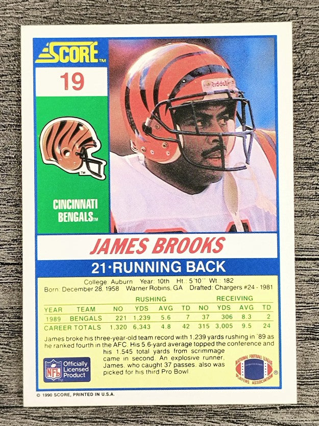1990 Score #19 James Brooks