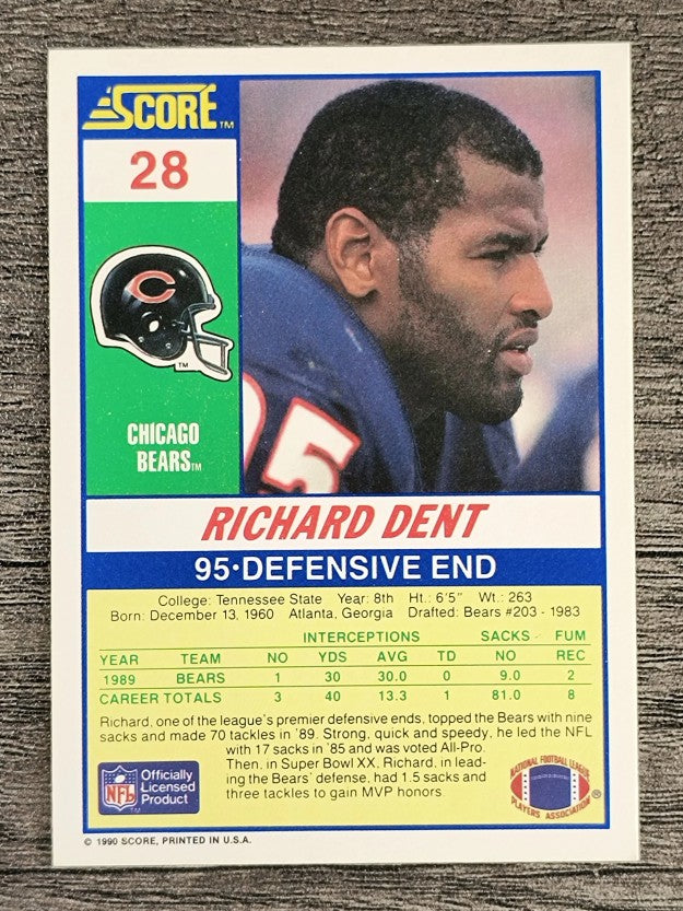 1990 Score #28 Richard Dent