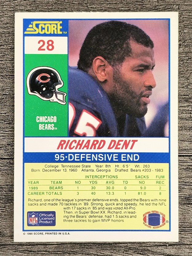 1990 Score #28 Richard Dent