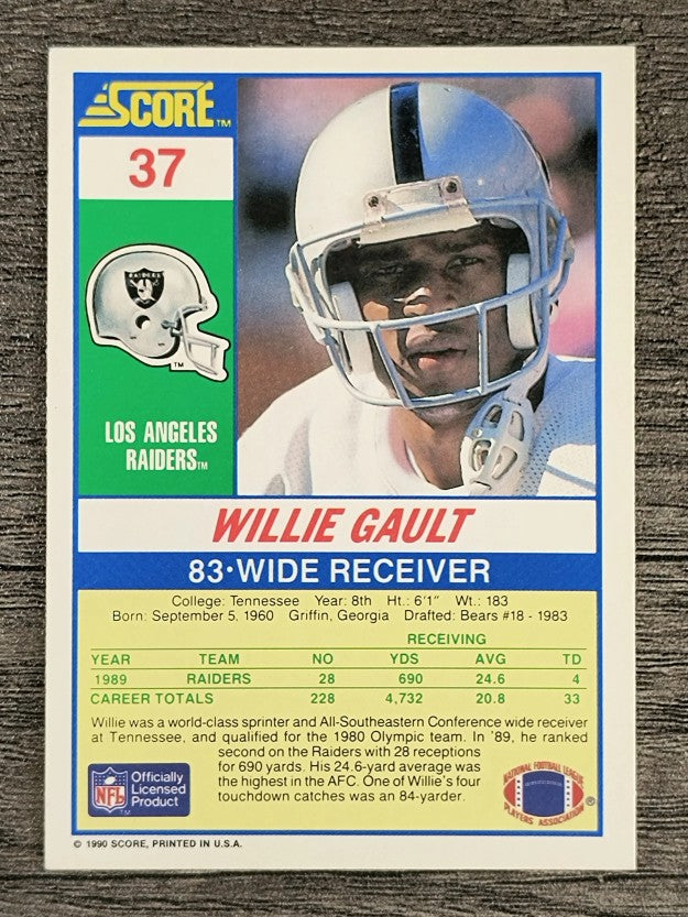 1990 Score #37 Willie Gault