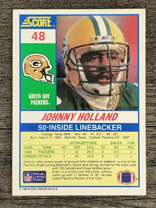 1990 Score #48 Johnny Holland