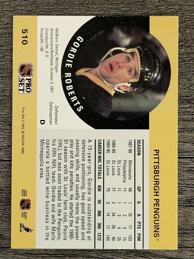 1990-91 Pro Set #510 Gordie Roberts