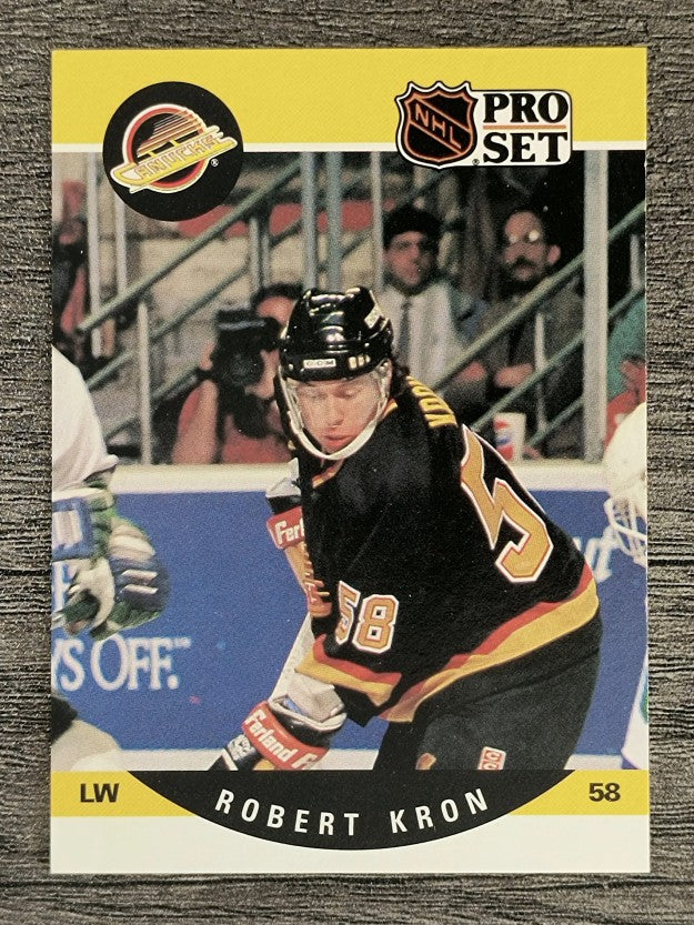 1990-91 Pro Set #642 Robert Kron RC