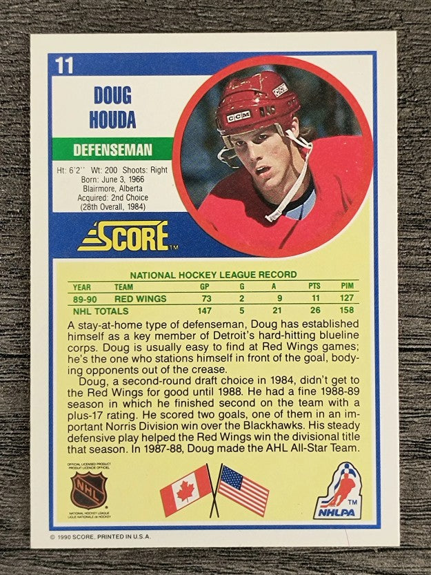 1990-91 Score #11 Doug Houda RC