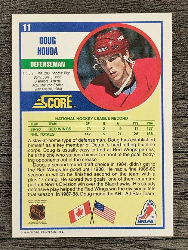 1990-91 Score #11 Doug Houda RC