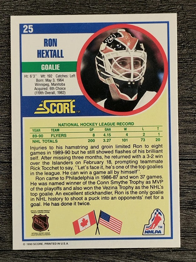1990-91 Score #25 Ron Hextall